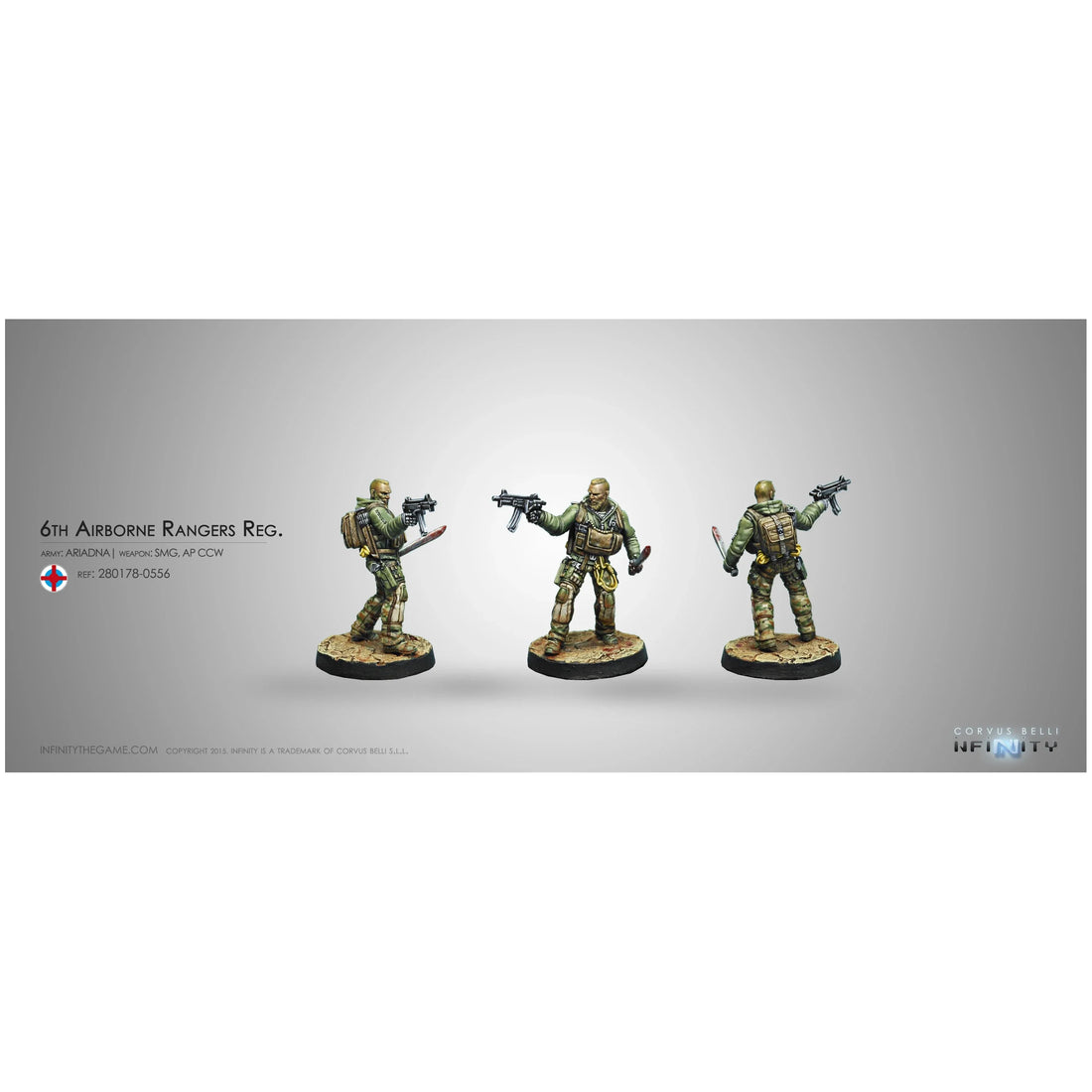 Ariadna: 6th Airborne Rangers Reg. (Submachine gun) (Custom Painted) (Assembled)