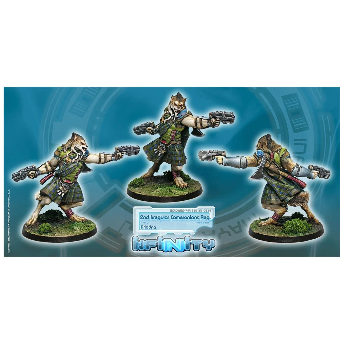 Ariadna: Cameronians (Chain Rifle, AP CCW) (Unpainted) (Assembled)
