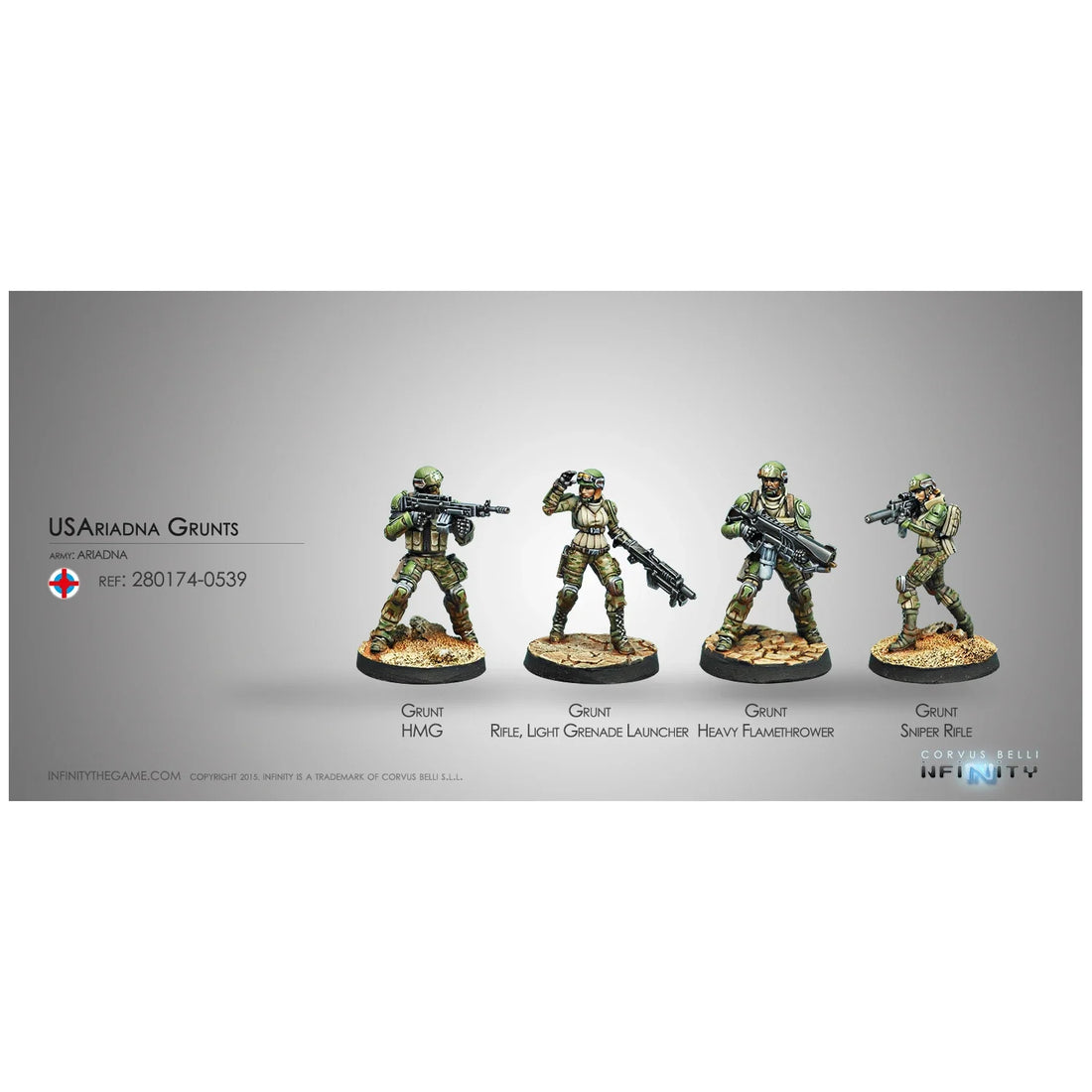 Ariadna: Grunts (Custom Painted) (Assembled)