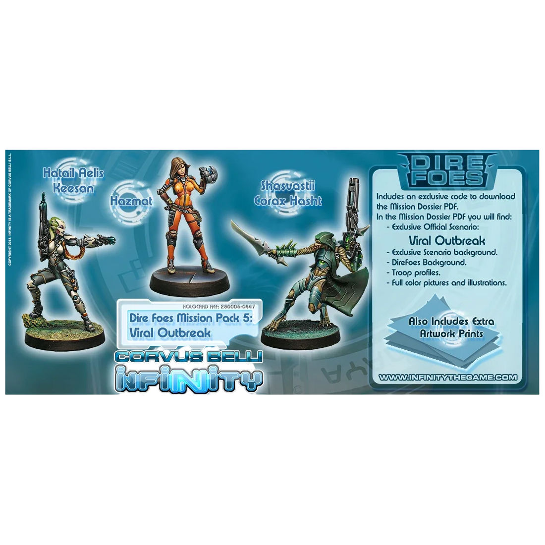 Dire Foes Mission Pack: Viral Outbreak (Unpainted) (Assembled)