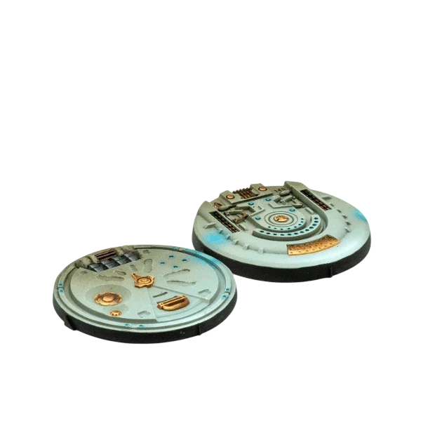 Infinity - 55mm Scenery bases, Beta series (Custom Painted) (Assembled)