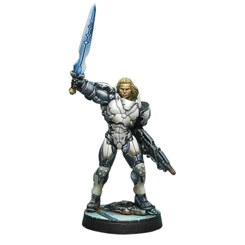 Infinity - Achilles v2 (Hoplite Armor) (Multi Rifle, CCW) ALEPH (Custom Painted) (Assembled)