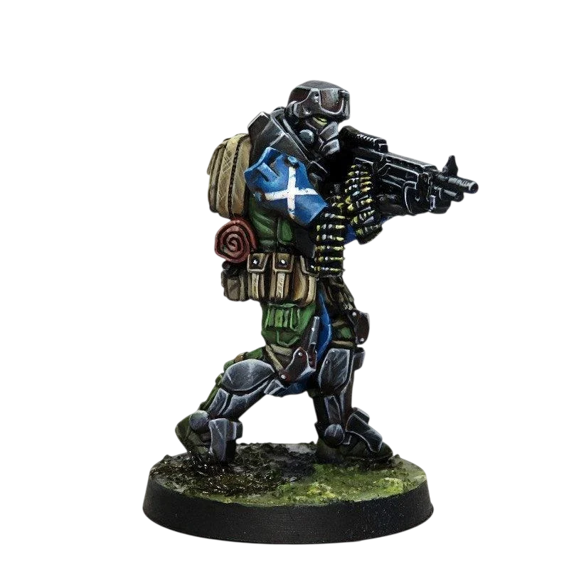 Infinity - Caledonian Mormaer (AP HMG) Ariadna (Custom Painted) (Assembled)
