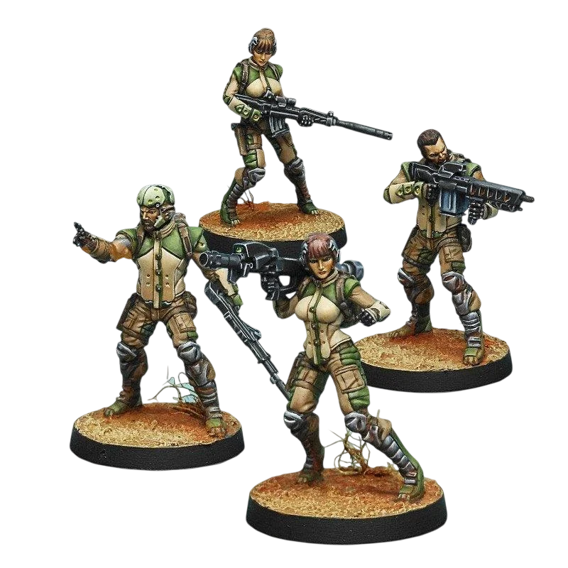 Infinity - Ghulam Infantry Haqqislam (Custom Painted) (Assembled)