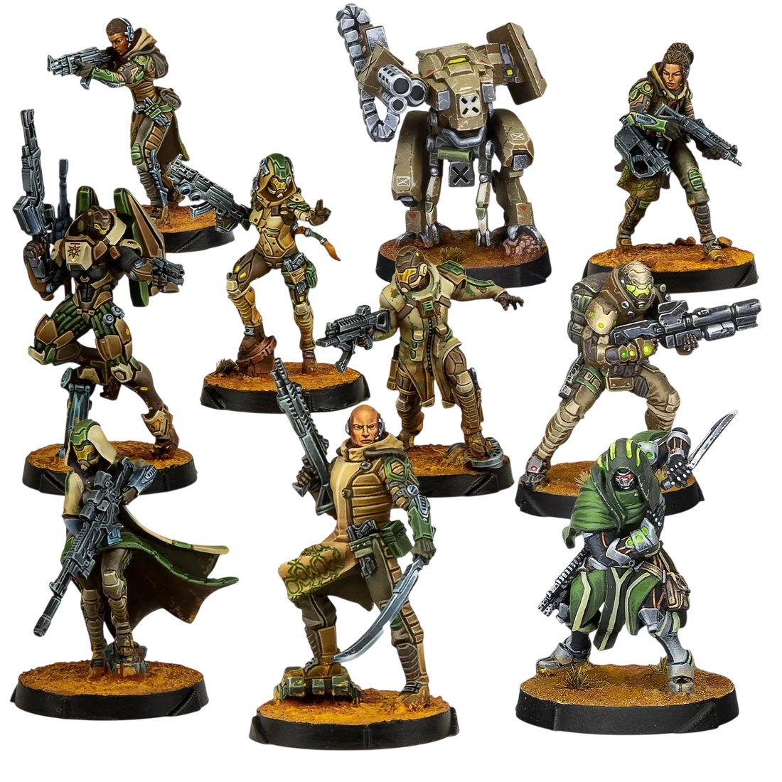 Infinity - Hassassin Bahram Action Pack (Custom Painted) (Assembled)