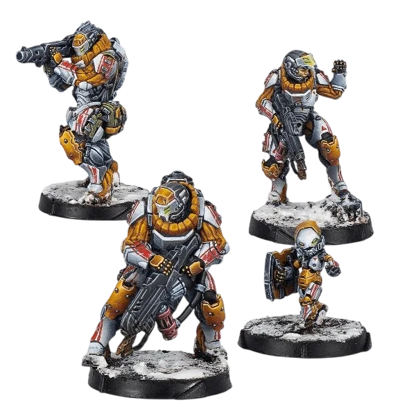 Infinity - Jujak Regiment, Korean Shock Infantry Yu Jing (Unpainted) (Assembled)