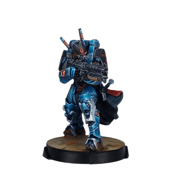 Infinity - Knight of Santiago (Spitfire) PanOceania (Unpainted) (Assembled)