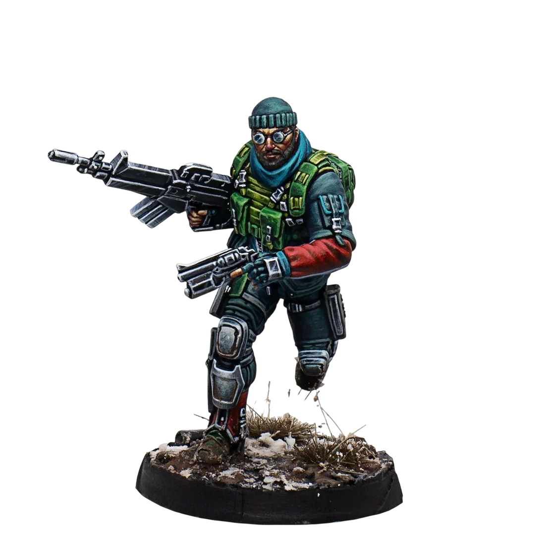 Infinity - Reinf. Brigadier Jacques Bruant (AP Spitfire) (Custom Painted) (Assembled)
