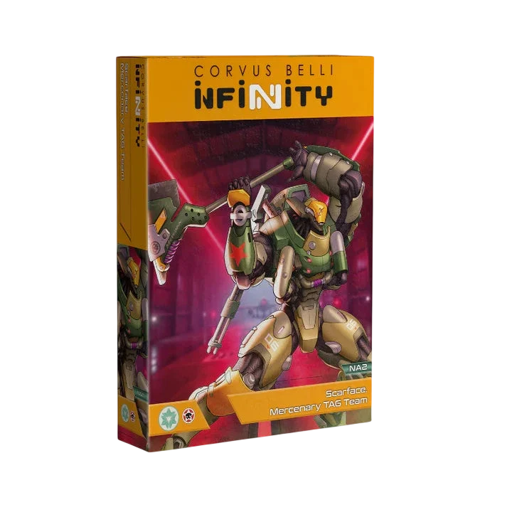 Infinity - Scarface. Mercenary TAG Team (Custom Painted) (Assembled)