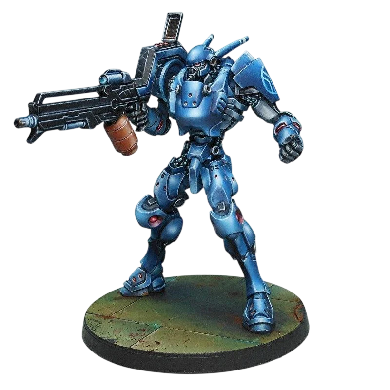 Infinity - Squalo. Armored Heavy Lancers of the Armored Cavalry PanOceania (Unpainted) (Assembled)