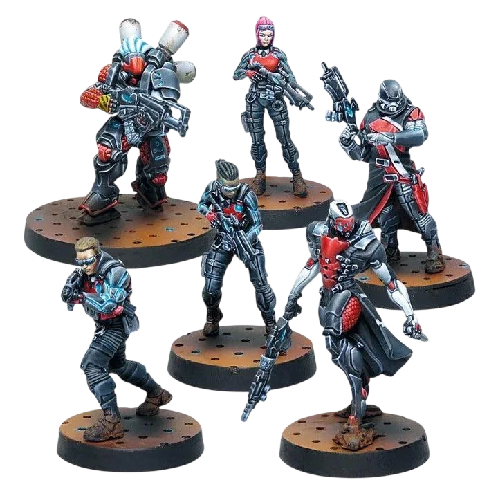 Infinity - Tunguska Jurisdictional Command (Nomads Sectorial Starter Pack) Nomads (Unpainted) (Assembled)