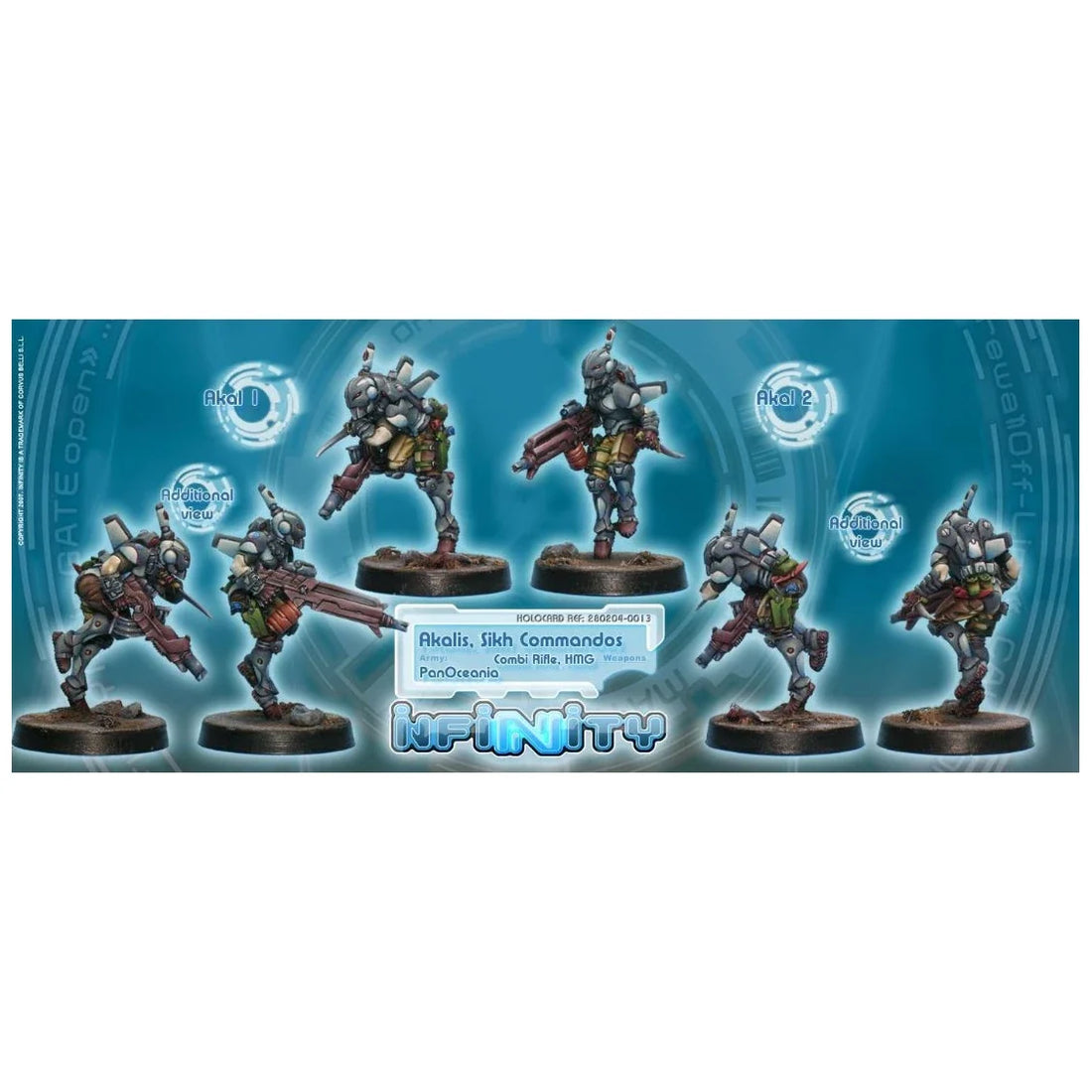 PanOceania: Akalis, Sikh Commandos (Unpainted) (Assembled)
