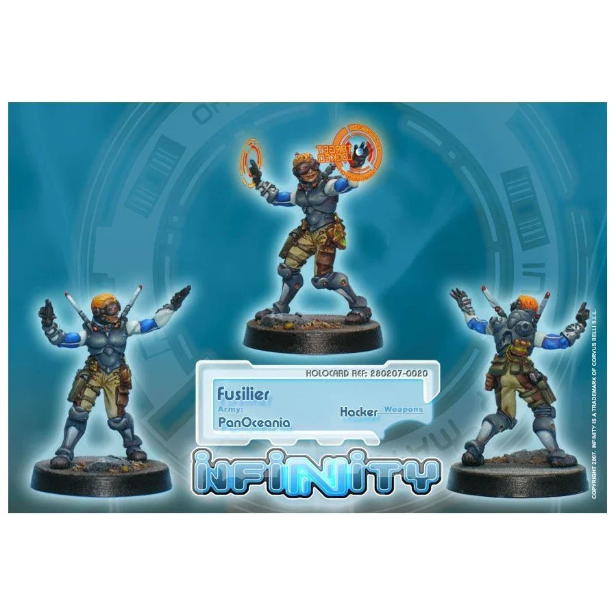 PanOceania: Fusilier (Hacker) (Custom Painted) (Assembled)