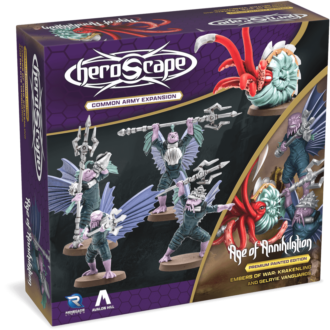 Krakenling & Gelryie Vanguards Army Expansion (Embers of War) (Prepainted) (New in Box)