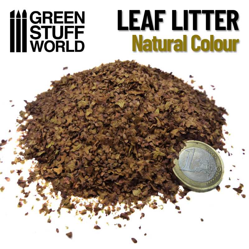 Green Stuff World for Models & Miniatures Micro Leaves - Natural Leaf Litter 1262 - Cobbco