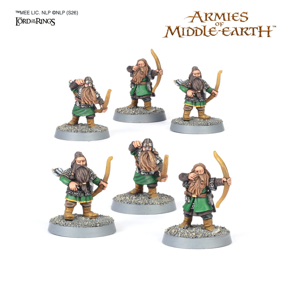Classic Khazad-dûm™ Dwarven Bowmen (Custom Painted) (Assembled)