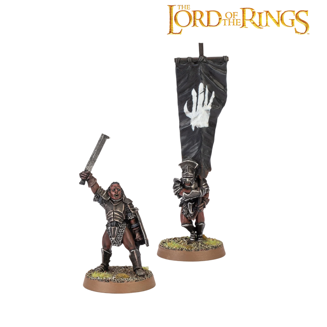 Classic Uruk-hai™ Commanders 1 (Custom Painted) (Assembled)