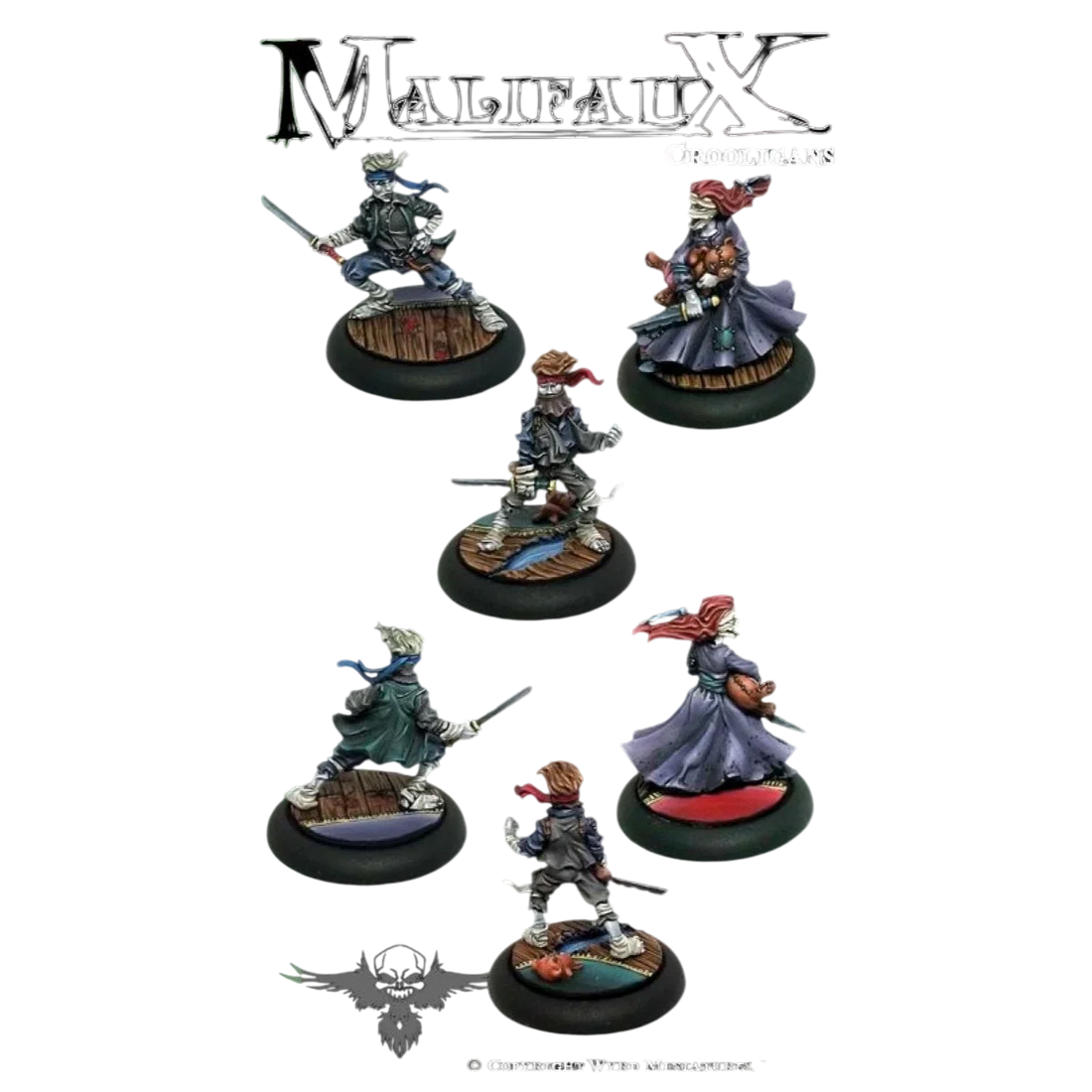 Malifaux Classics: Crooligans (3 Pack) (Custom Painted) (Assembled)