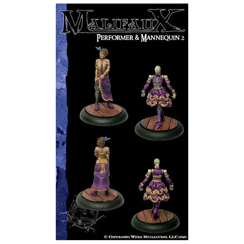 Malifaux Classics: Performer & Mannequin (2 Pack) (Unpainted) (Assembled)