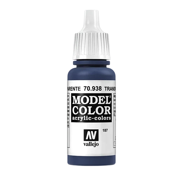 Vallejo Model Color: Transparent Blue (70.938, 17ml)