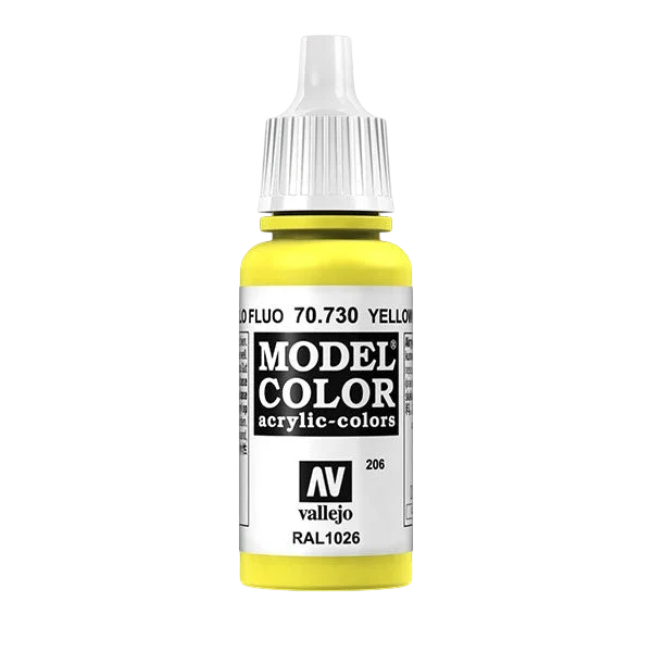 Vallejo Model Color: Yellow Fluorescent (70.730, 17ml)