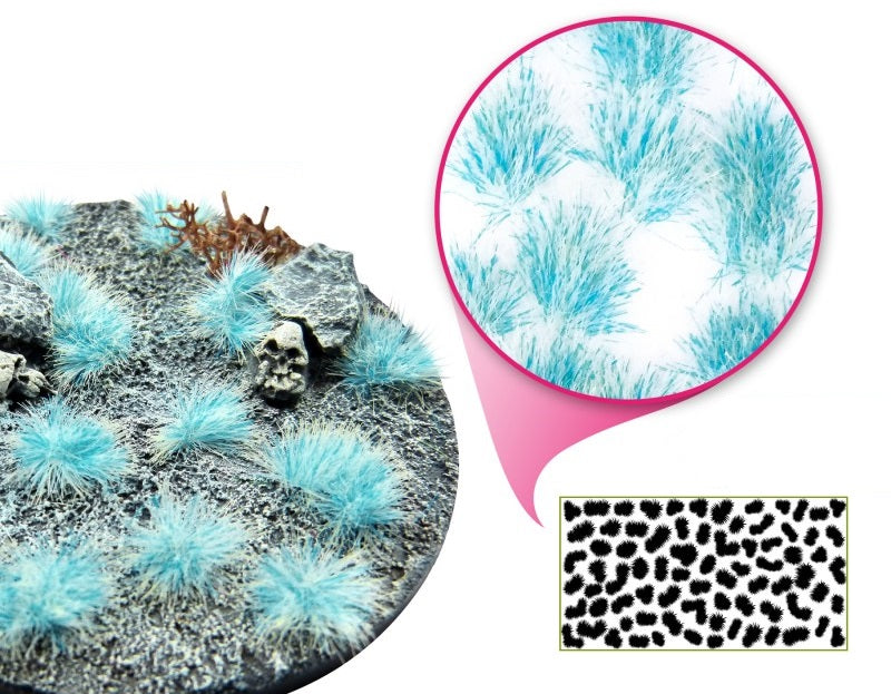 Green Stuff World Martian Tufts for Models and Miniatures – Neon Yeti Blue 6mm 10684