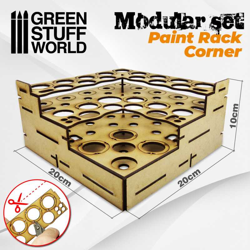 Green Stuff World Modular Paint Rack - Straight Corner 9847