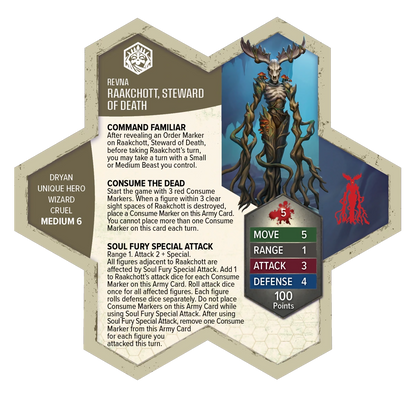 Custom Painted Raakchott, Steward of Death Army Card
