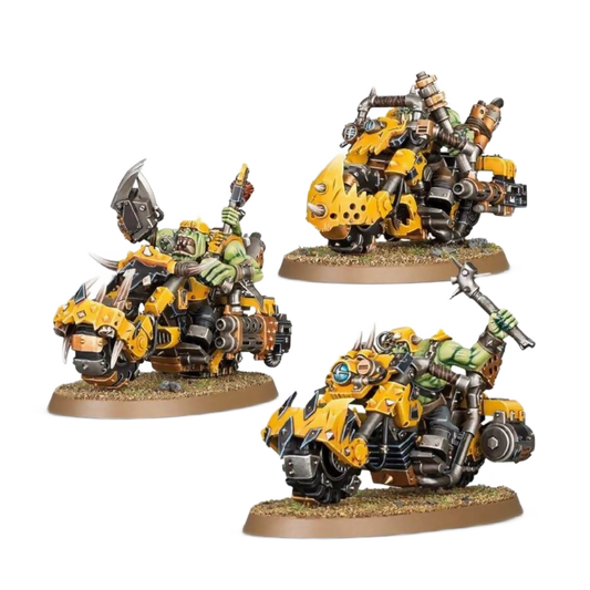 Ork Warbiker Mob (Custom Painted) (Assembled) From Warhammer 40k on Wargame Trader