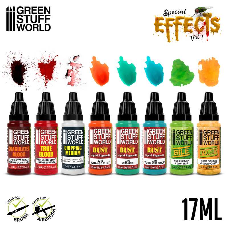 Green Stuff World for Models & Miniatures Special Effects Vol. 1 Paint Set 11747