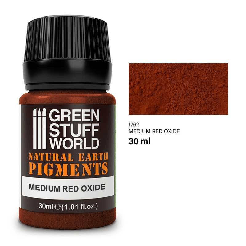 Green Stuff World Rust Pigment for Modeling Miniatures - Medium Red Oxide 1762 - Cobbco