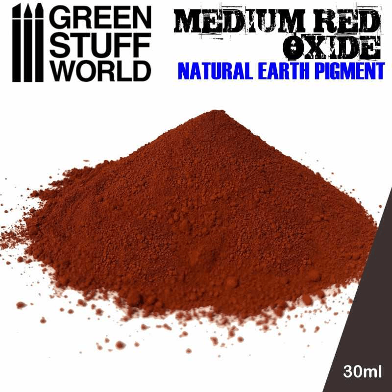 Green Stuff World Rust Pigment for Modeling Miniatures - Medium Red Oxide 1762 - Cobbco
