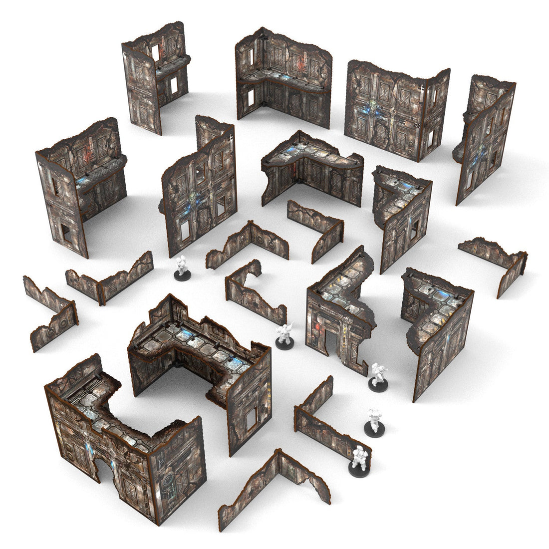 Green Stuff World Pre-Painted Foldable Matched Play terrain pack - Sci-fi - Wargaming