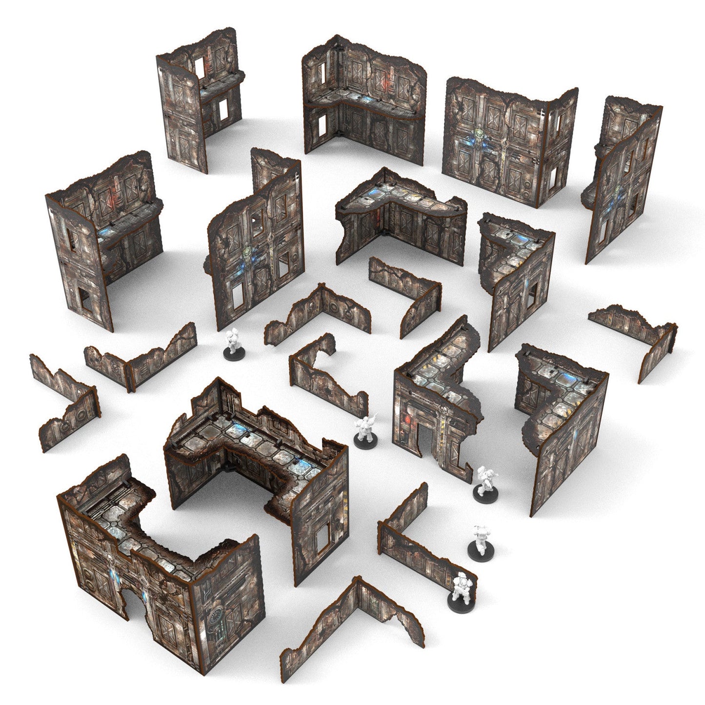 Green Stuff World Pre-Painted Foldable Matched Play terrain pack - Sci-fi - Wargaming
