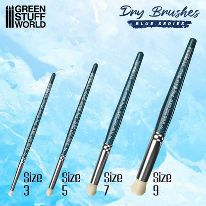 Green Stuff World for Models and Miniatures Premium Dry Brush Set - Blue Series 11241