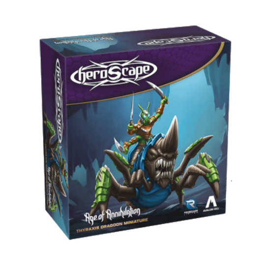 Thyraxis Dragoon New in Box Unpainted Miniature and Army Card From Heroscape Promos: Rising Tide on Wargame Trader