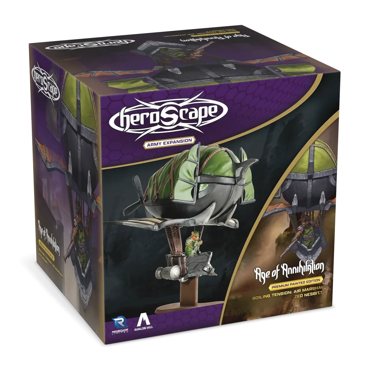 Air Marshall Zed Nesbitt New in Box Prepainted Miniature and Army Card From Heroscape Boiling Tension on Wargame Trader