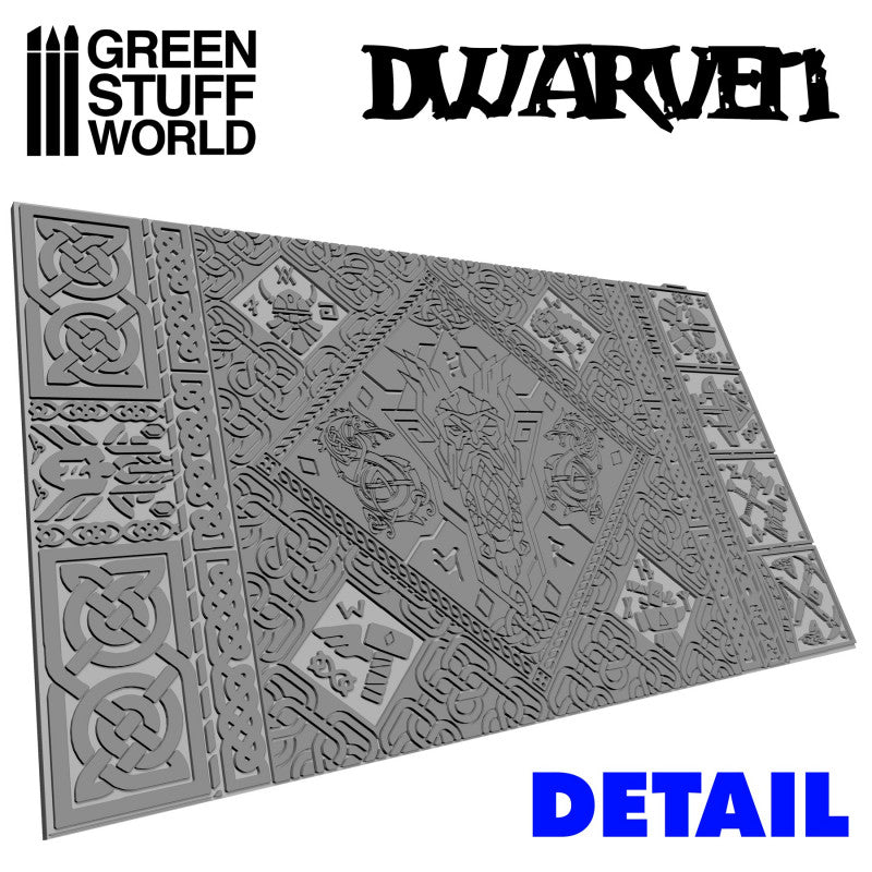 Green Stuff World Rolling Pin – Dwarven 2386 - Cobbco