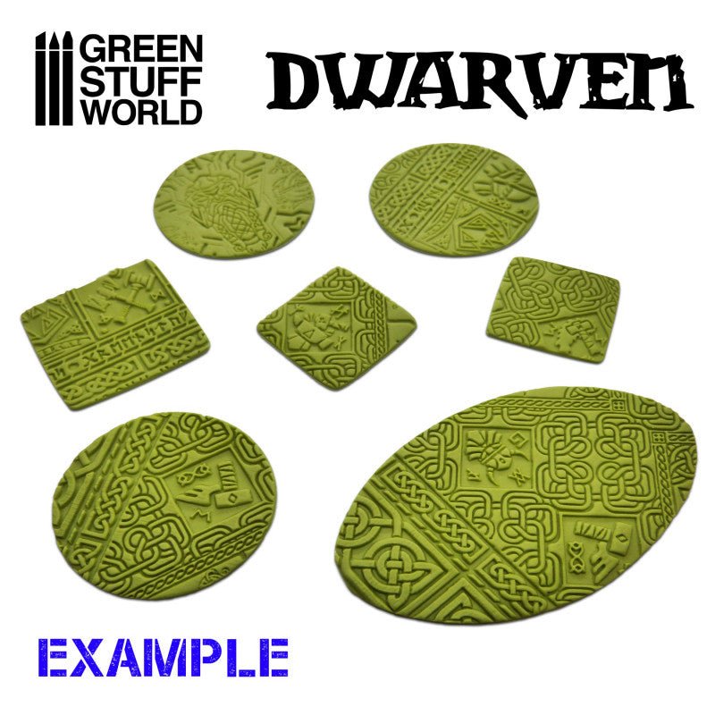 Green Stuff World Rolling Pin – Dwarven 2386 - Cobbco