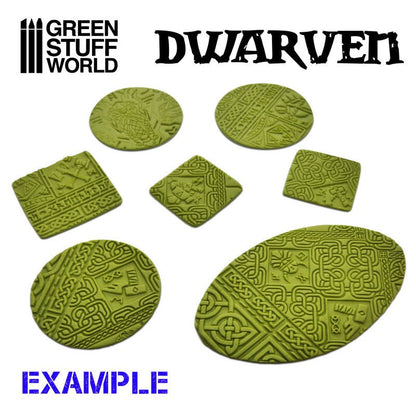 Green Stuff World Rolling Pin – Dwarven 2386 - Cobbco
