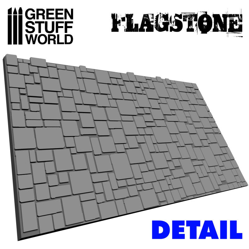 Green Stuff World Rolling Pin Flagstone 1676 - Cobbco