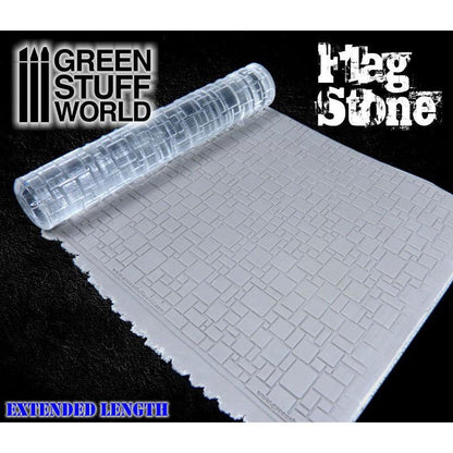 Green Stuff World Rolling Pin Flagstone 1676 - Cobbco