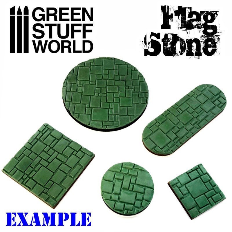 Green Stuff World Rolling Pin Flagstone 1676 - Cobbco