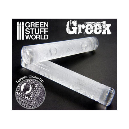 Green Stuff World Rolling Pin – Greek 1337 - Cobbco