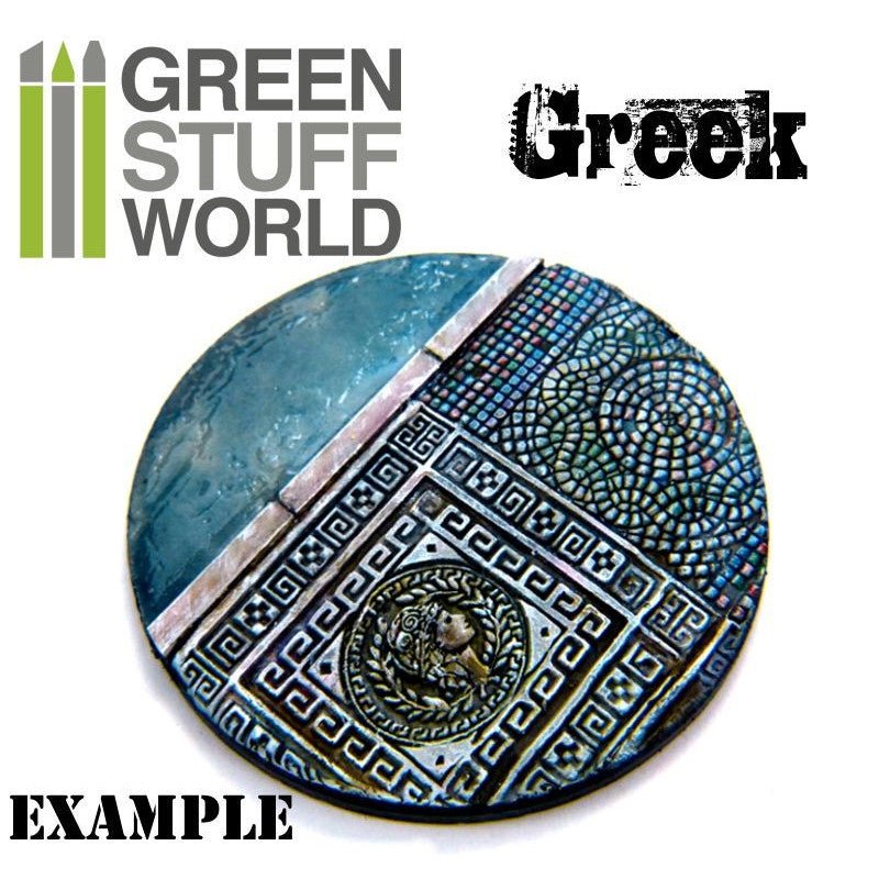 Green Stuff World Rolling Pin – Greek 1337 - Cobbco