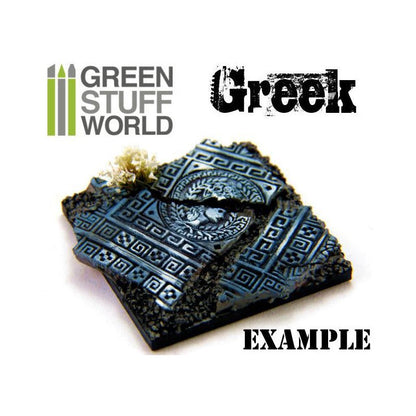 Green Stuff World Rolling Pin – Greek 1337 - Cobbco