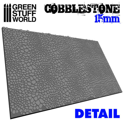 Green Stuff World for Models and Miniatures Rolling Pin Cobblestone 15mm 1625 - Cobbco