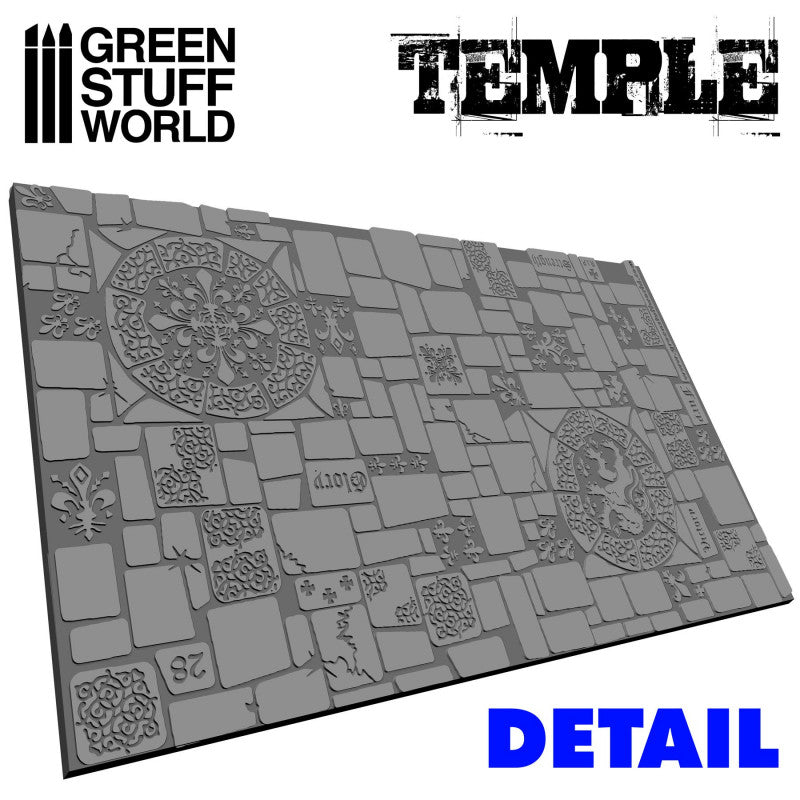 Green Stuff World Rolling Pin Temple 1373 - Cobbco