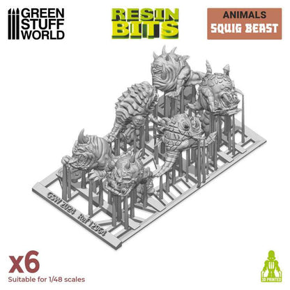 Green Stuff World Squig Herd Set (6) for Wargaming - Resin - 40k - Miniatures