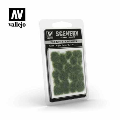 Vallejo Scenery: Wild Tuft - Strong Green (SC427, 12mm)